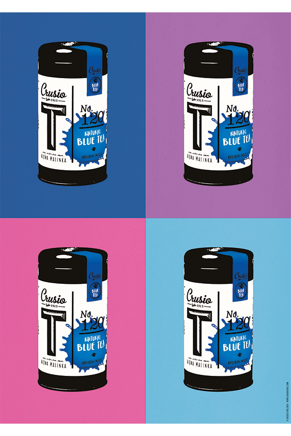 Poster No.120 Natural Blue Tea